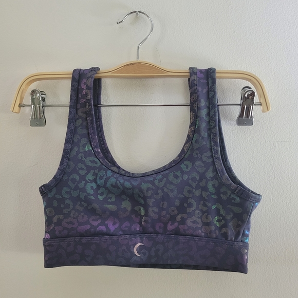 ZYIA Navy Leopard Light n’ Tight Bra size xs - Picture 2 of 4